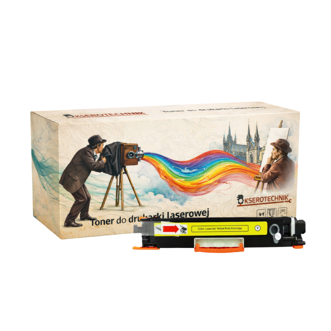 Toner HP 542A 125A YELLOW do drukarek CP1215 CP1217 CP1515 CP1518 CM1312 (CB542A)